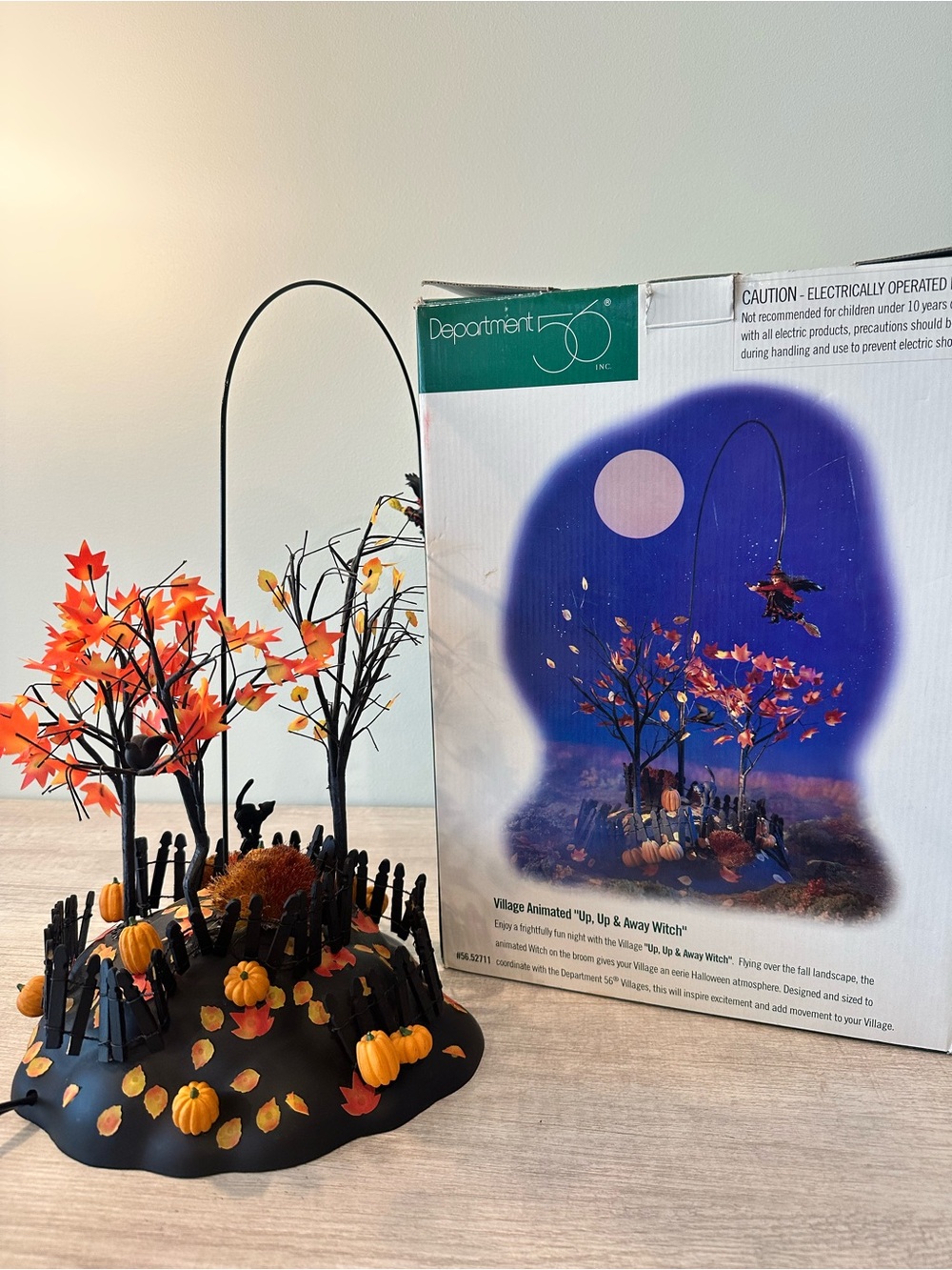 Department 56 Village Animated “Up, Up & Away Witch”
